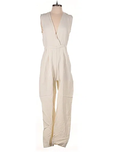 Pre-owned Pinko Jumpsuit In Ivory