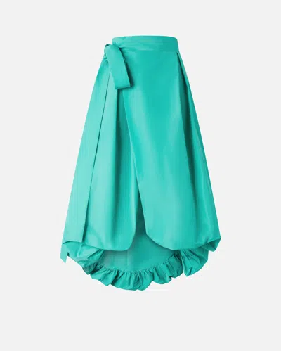 Pinko Jupe Ample En Taffetas Avec Naud In Waterfall