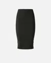 Pinko Seam-detail Pencil Skirt In Black