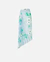 Pinko Ghianda Gonna Duchesse 25 In Mult. Light Blue/blue/white