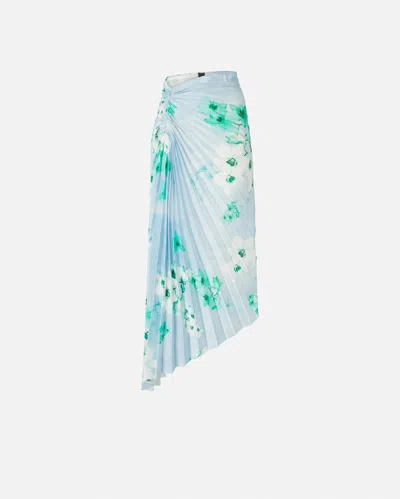PINKO JUPE MIDI PLISSÉE À IMPRIMÉ FLORAL