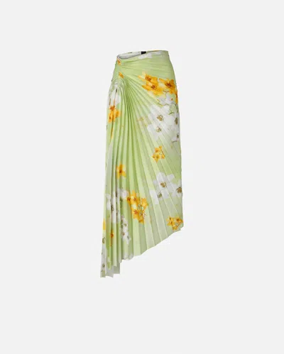 PINKO JUPE MIDI PLISSÉE À IMPRIMÉ FLORAL