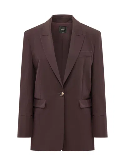 Pinko Kamut Fluid Jacket Blazer In Brown