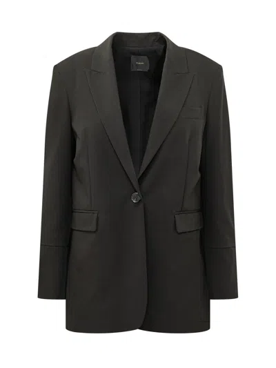Pinko Kamut Fluid Jacket Blazer In Nero Limousine