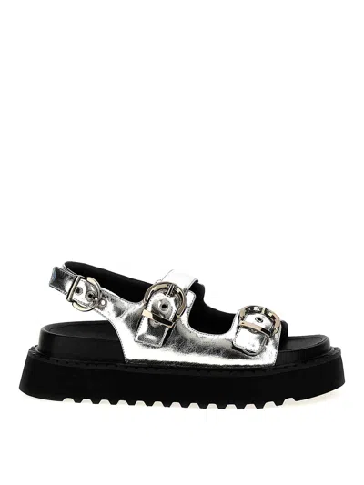 PINKO SANDALIAS - PLATA