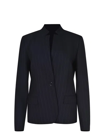 Pinko Kebab Striped Jacket In Black