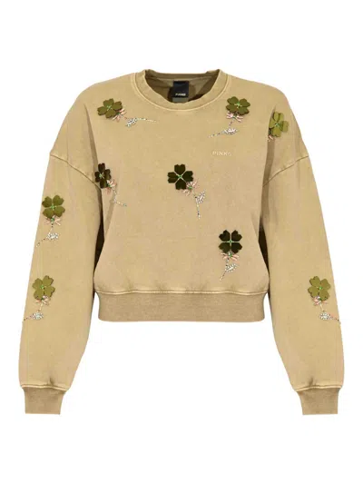 Pinko Kikoine Sweatshirt In Green