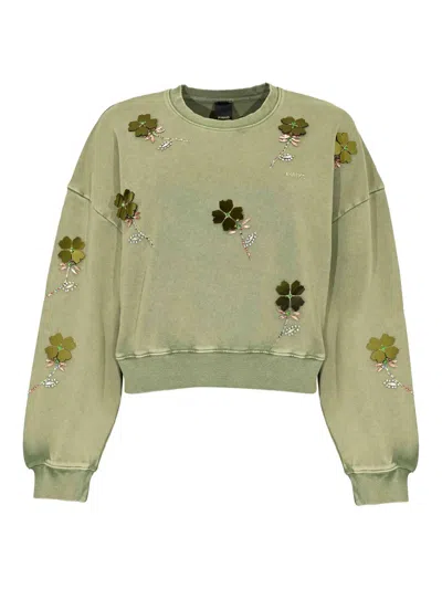Pinko Kikoine Sweatshirt In Green