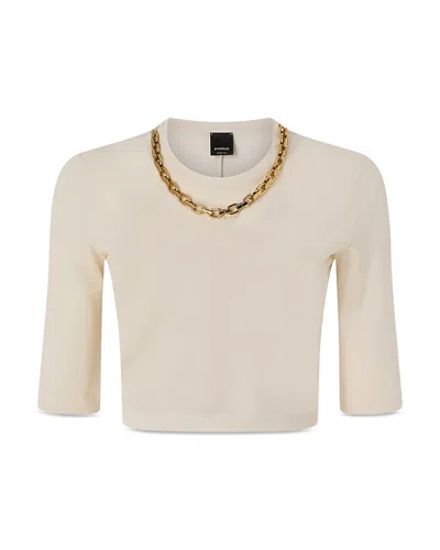 Pinko Kimberly Chain Top In Neutral