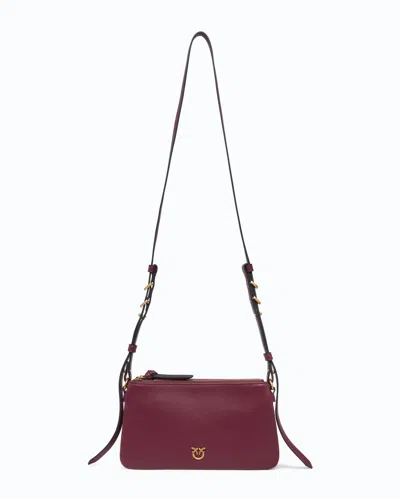 Pinko Love Birds Cross Body Bag In Purple