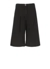 Pinko Knee-length Black Cotton Bermuda Shorts