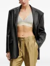 Pinko Knitted-band Top In Black