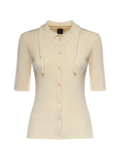Pinko Knitted Shirt In Neutral