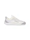 Pinko White Latte Knit Fabric Sneakers With Light Gray Details In White