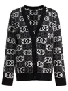 Pinko V-neck Long Sleeve Knit Cardigan Design In Animal Print