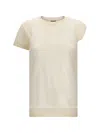 Pinko Knitted T-shirt In White