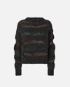 Pinko San Domino Pattern Sweater With Lurex Thread Inserts