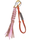 Pinko Braided-tassel Keyring In Multi