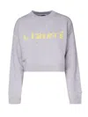 Pinko Intarsia-knit Jumper In Grey
