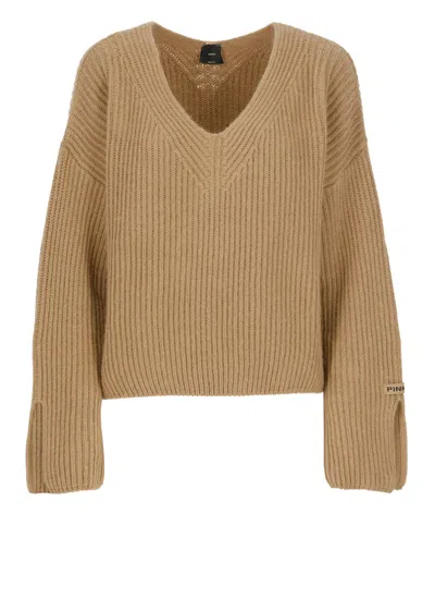 Pinko Korat Sweater In Beige
