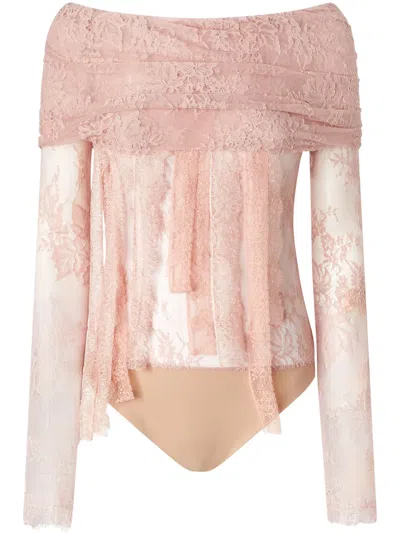 PINKO LACE-APPLIQUÉ BODY