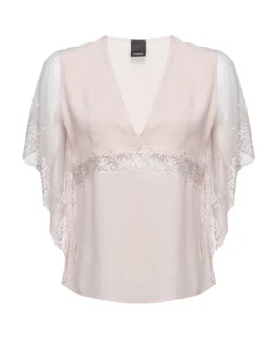 Pinko Lace Blouse In Pink