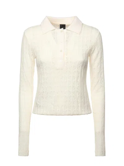 Pinko Lace Bodysuit In White