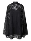 Pinko Lace Cape Mini Dress In Black
