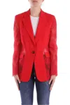 Pinko Lace Detailed Single-breasted Blazer