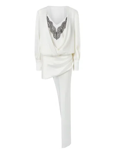 PINKO LACE-EMBELLISHMENT MINI DRESS