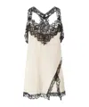 Pinko Lingerie Top With Lace In White
