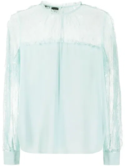 PINKO LACE-PANEL BLOUSE