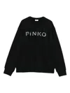 Pinko Lace-panel Sweatshirt In Black