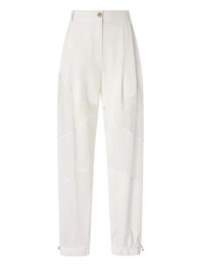 Pinko Trousers Light And Natural In White