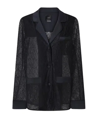 PINKO LACE-PANELLED JACKET