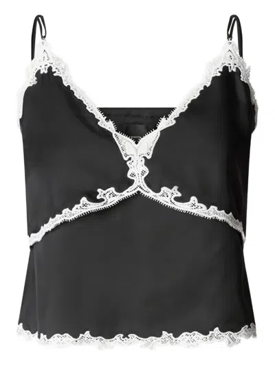 Pinko Trägershirt Aus Spitze In Black