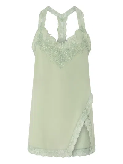 Pinko Lace Top In Green