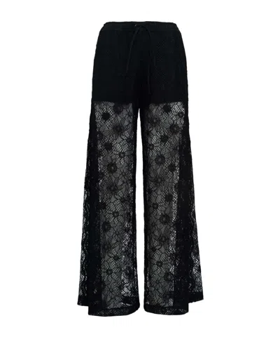 Pinko Lace Trousers In Black