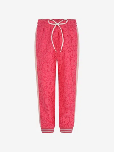 Pinko Kids' Lace Trousers Xxs 6 Yrs Pink