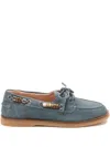 Pinko Lace-up Fastening Loafers In Blue