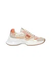 Pinko Neutral-coloured Ariel Sneakers With Patent Details In White