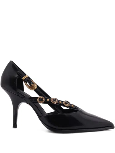 Pinko Lady 02 Buckle-strap Heeled Pumps In Black