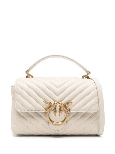Pinko Lady Love Tote Bag In Neutrals