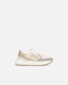 Pinko Laminated Chunky Sneakers With Logo In Sand
