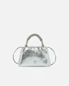 Pinko Laminated Mini Clutch With Braided Handle