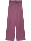 Pinko Belt-loop Casual Pants In 紫色