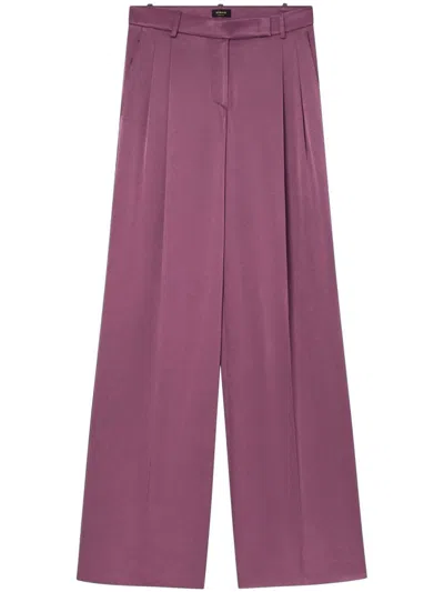 Pinko Belt-loop Casual Pants In Grape Wine