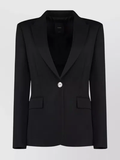 PINKO LAPEL COLLAR BLAZER WITH FLAP POCKETS