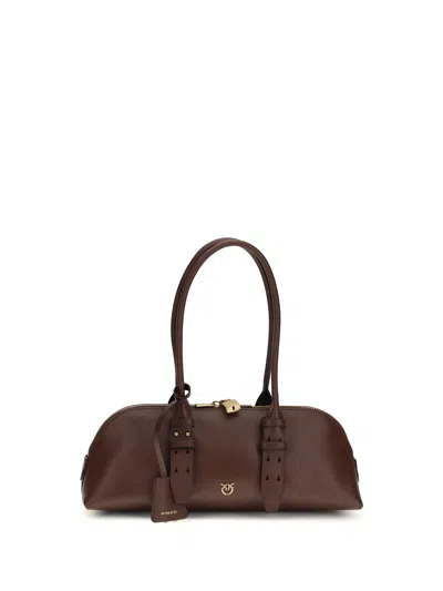 PINKO LARGE BOWLING BAGUETTE SHOULDER BAG