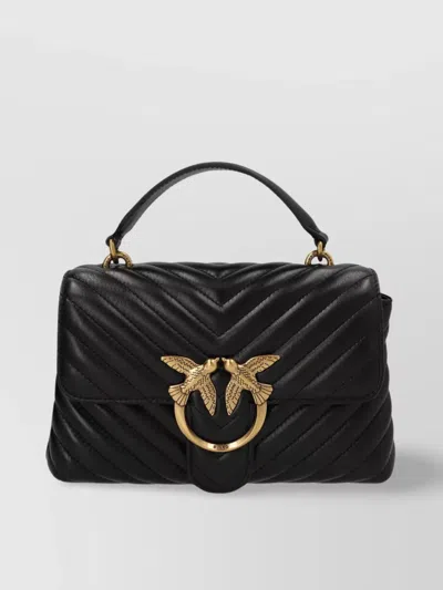 Pinko Large Lady Love Bag Puff Chevron Handbag